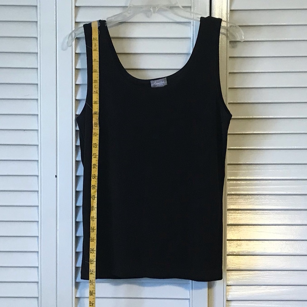 Elegant Black Women's Tank Top - Picture 2 of 5